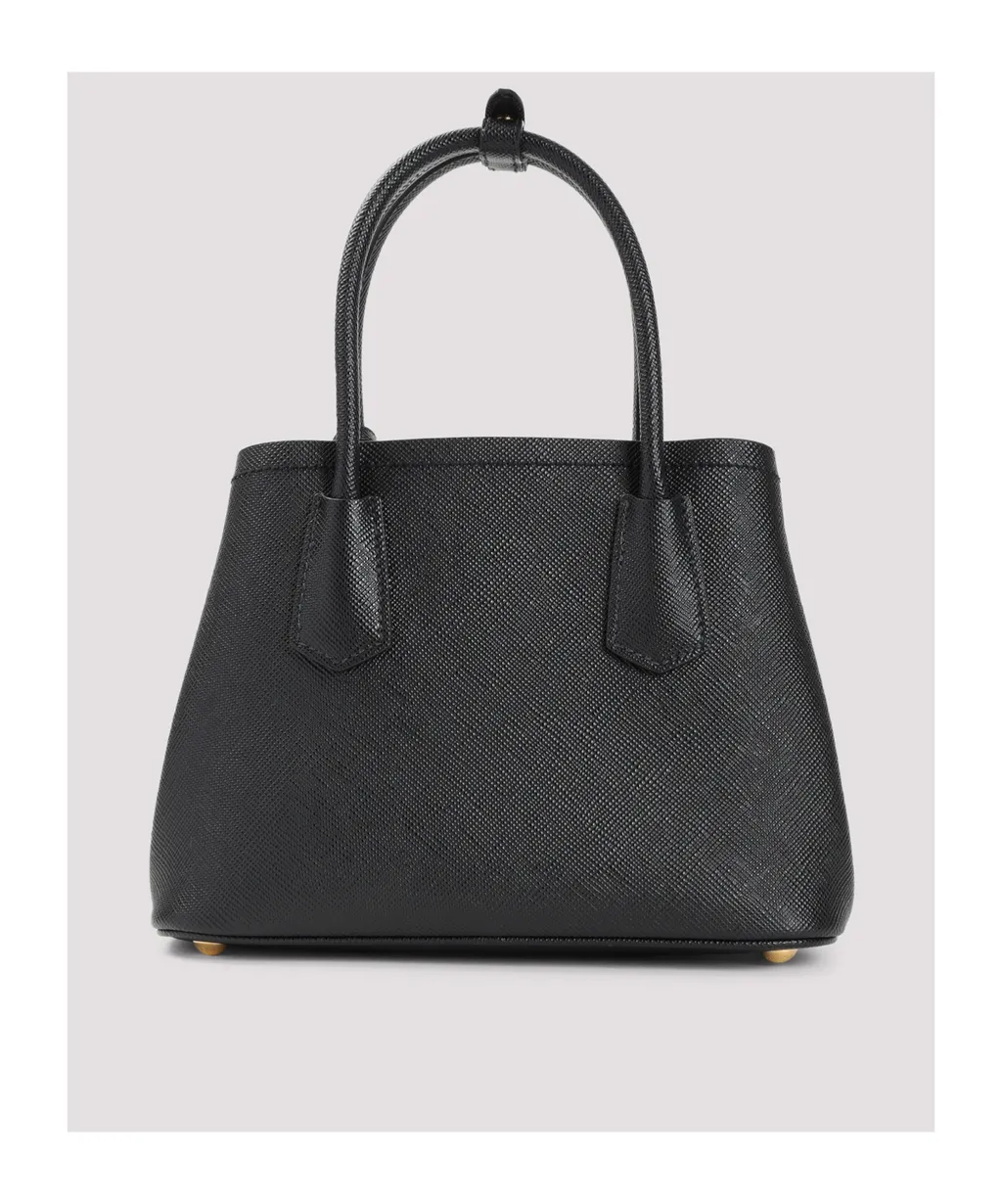 Logo Plaque Top Handle Bag