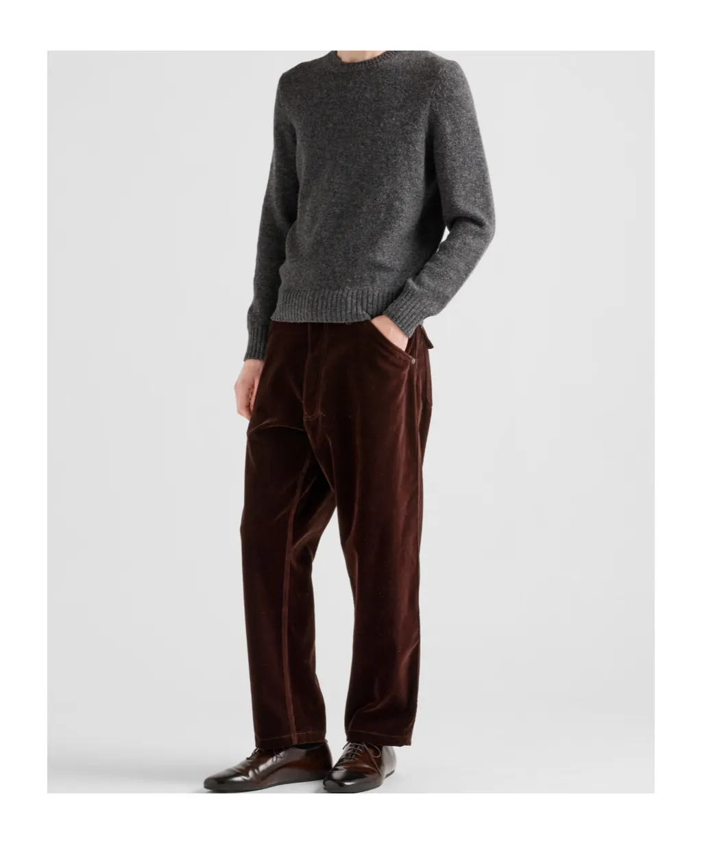 Logo Plaque Straight-Leg Trousers