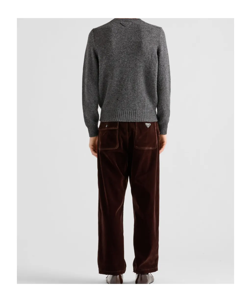 Logo Plaque Straight-Leg Trousers