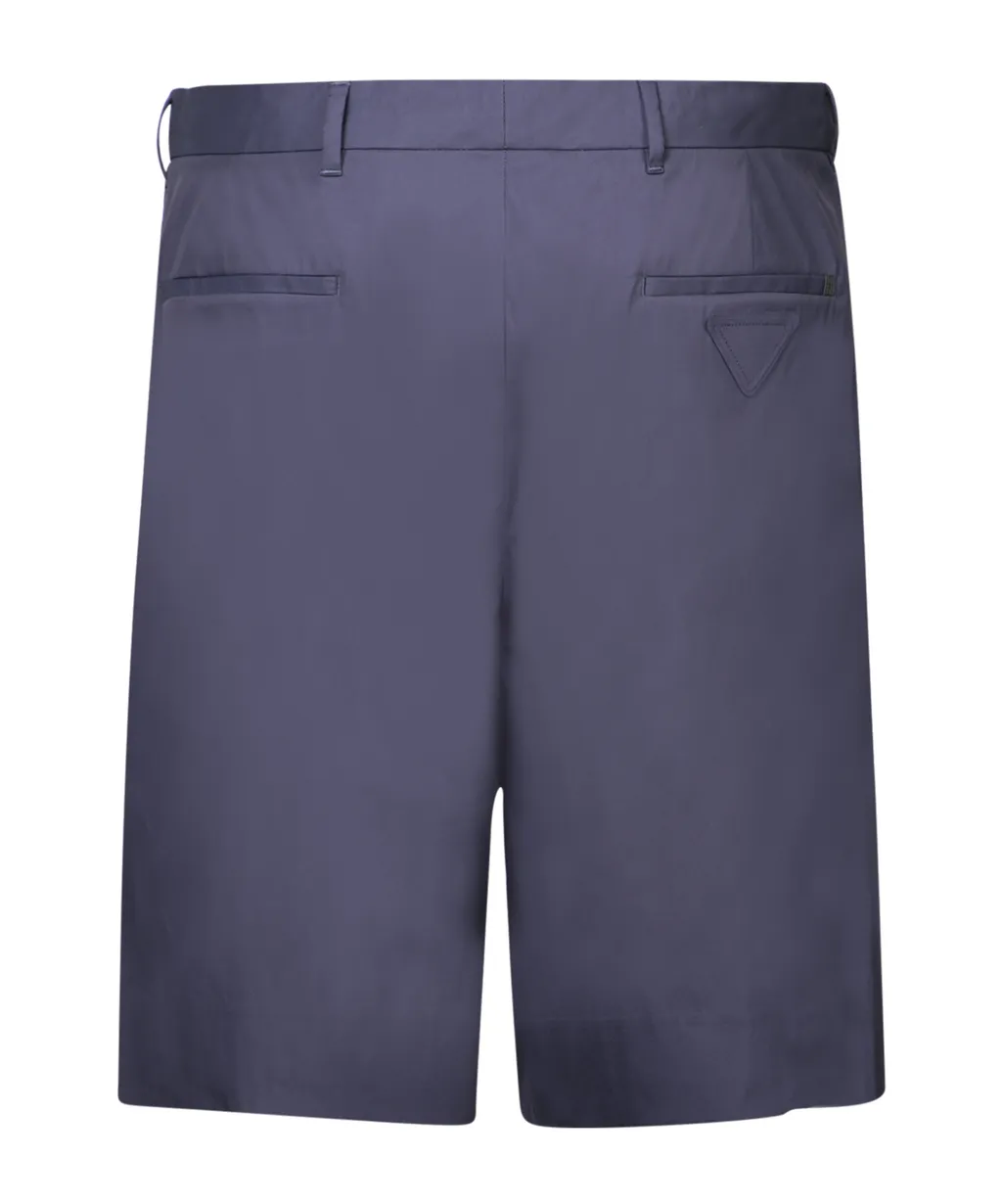 Triangle-Logo Patch Chino Shorts