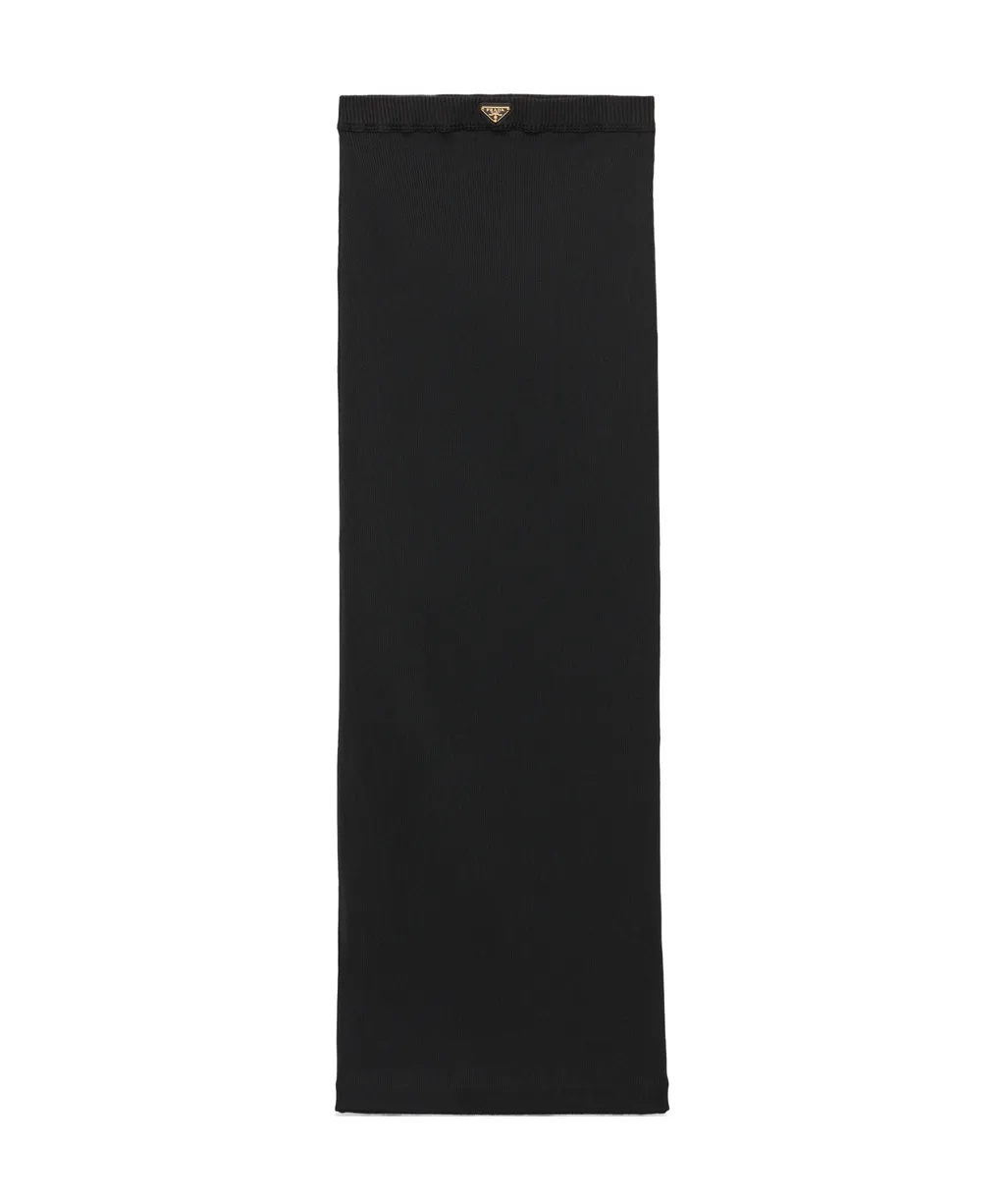 Ribbed Jersey Skirt