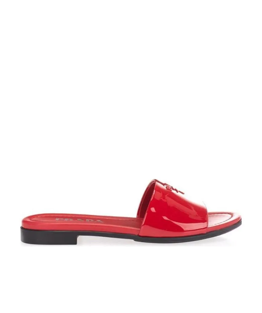 Flat Bottom Logo Sandals
