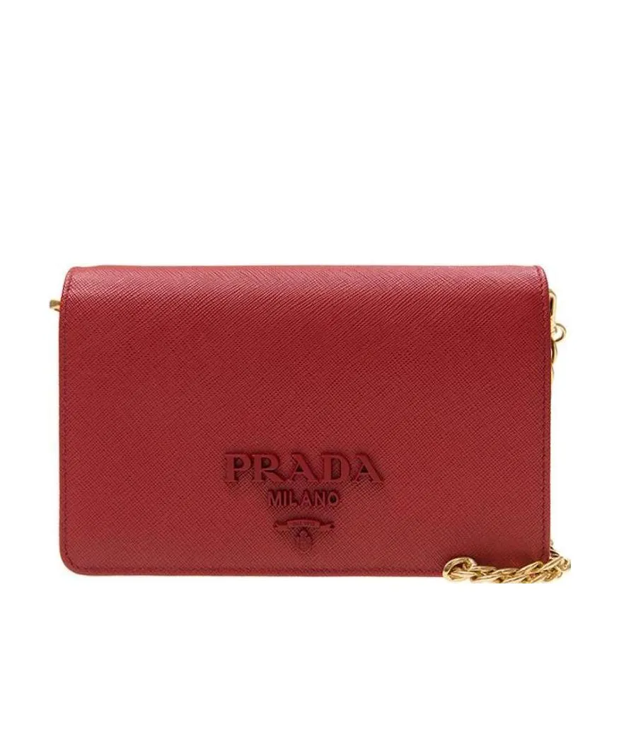Logo Sign Chain Shoulder Bag