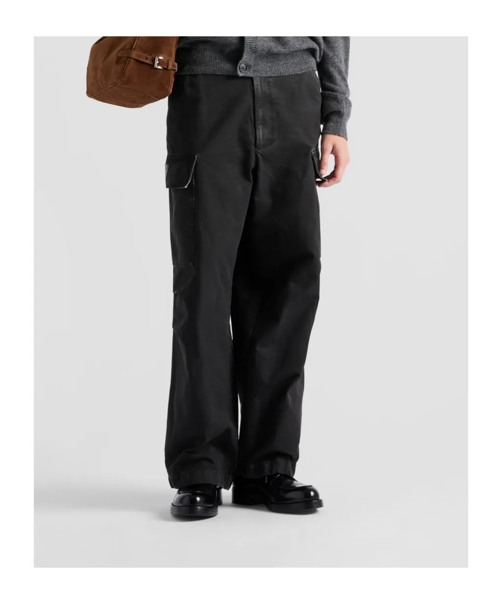 Garment-Dyed Cargo Trousers