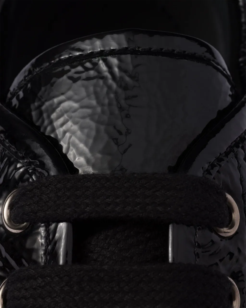 Triangle-Logo Lace-Up Sneakers
