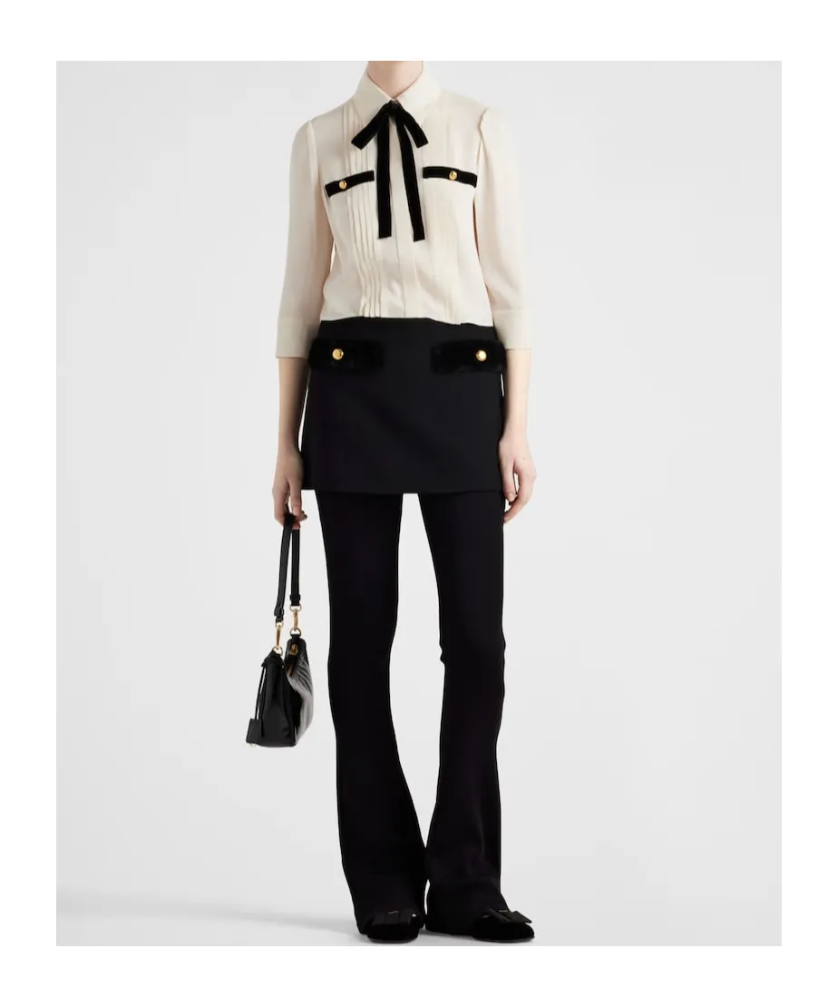 Pleated Sablé Shirt
