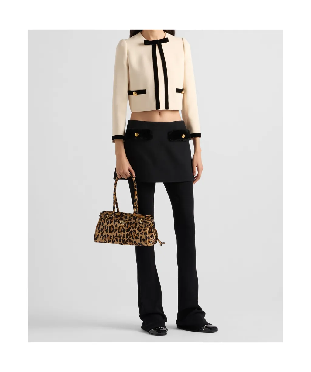 Bow Detailed Single-Breasted Jacket