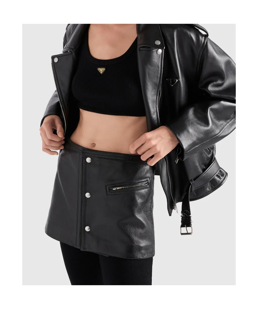 Leather Mini Skirt