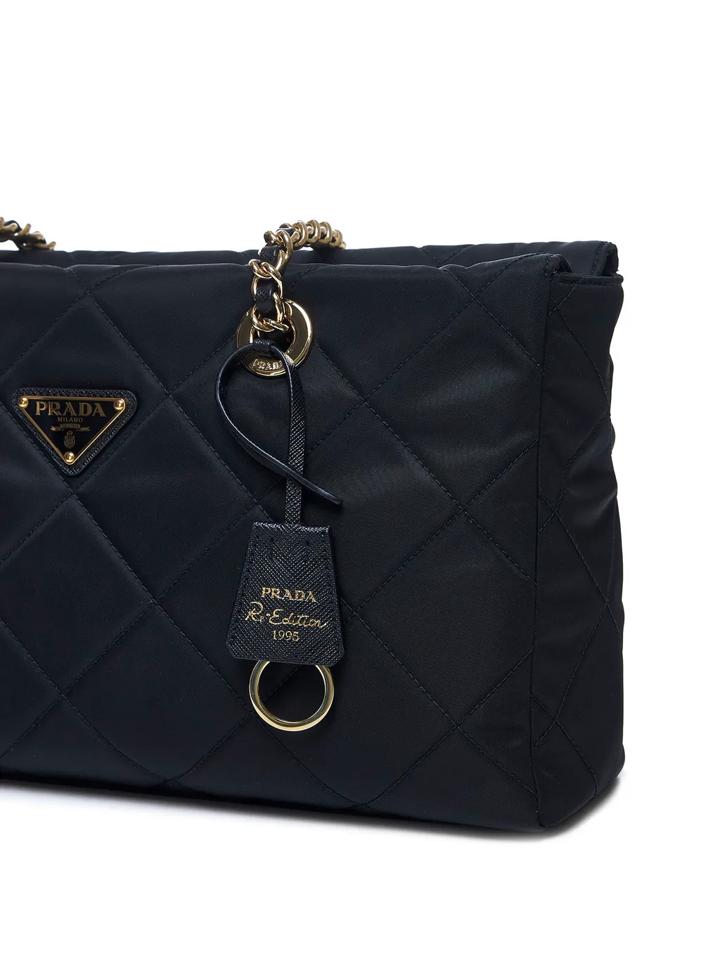 Quilted Chain-Linked Shoulder Bag