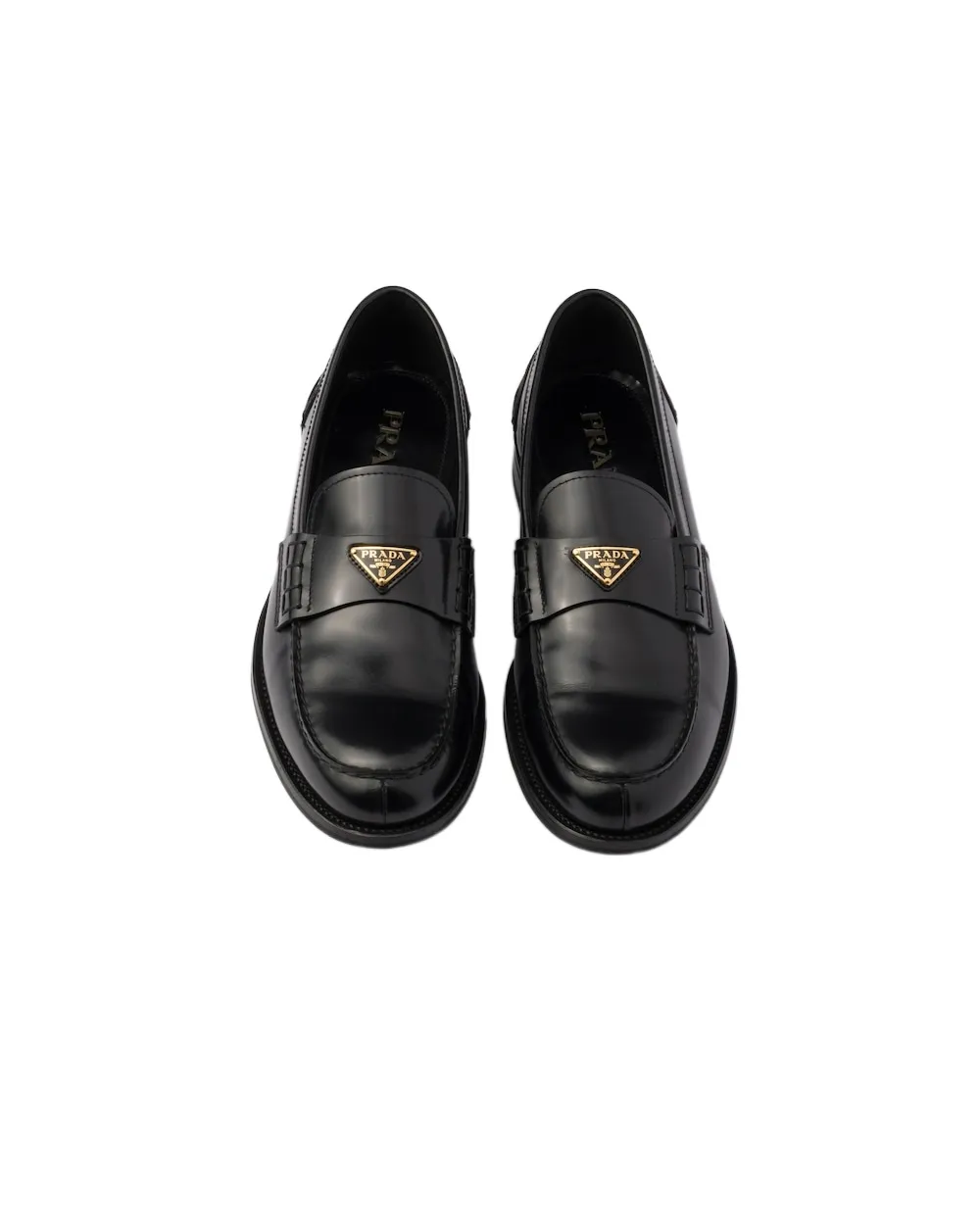 Triangle-Logo Slip-On Loafers