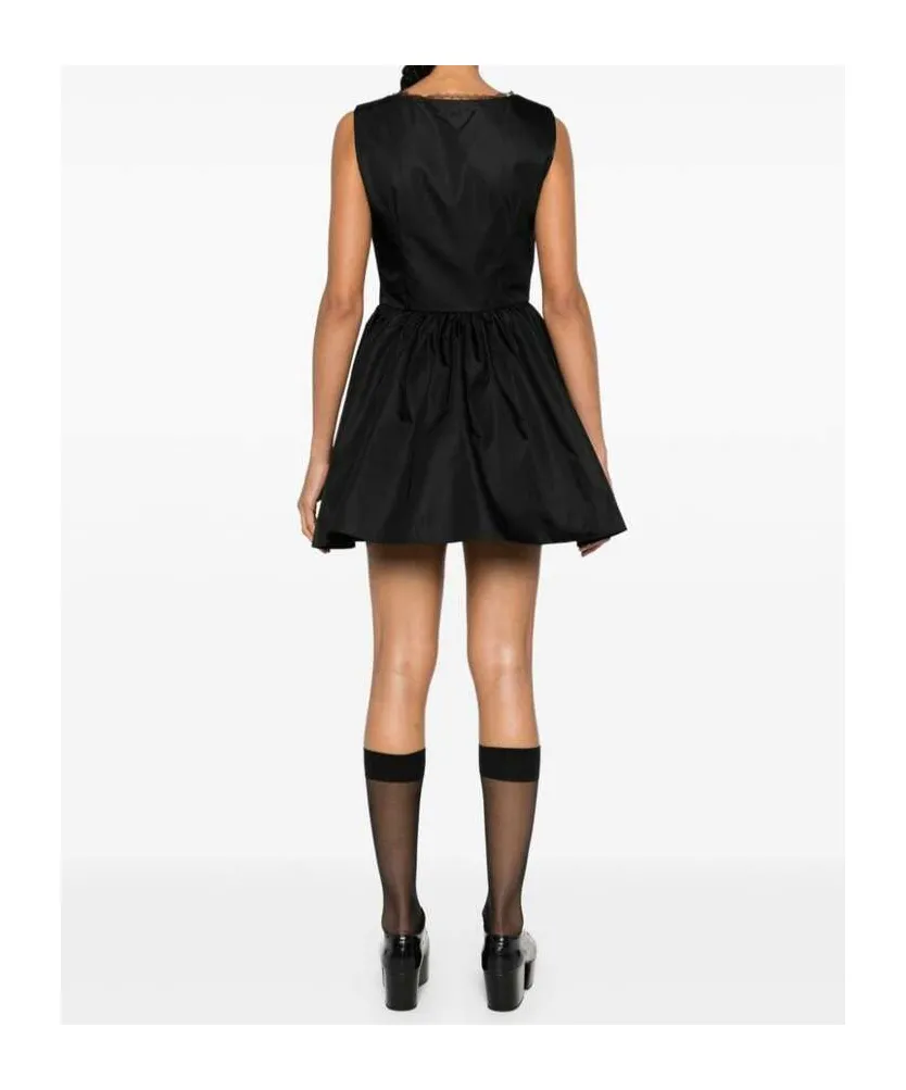 Re-Nylon Bow-Detail Mini Dress