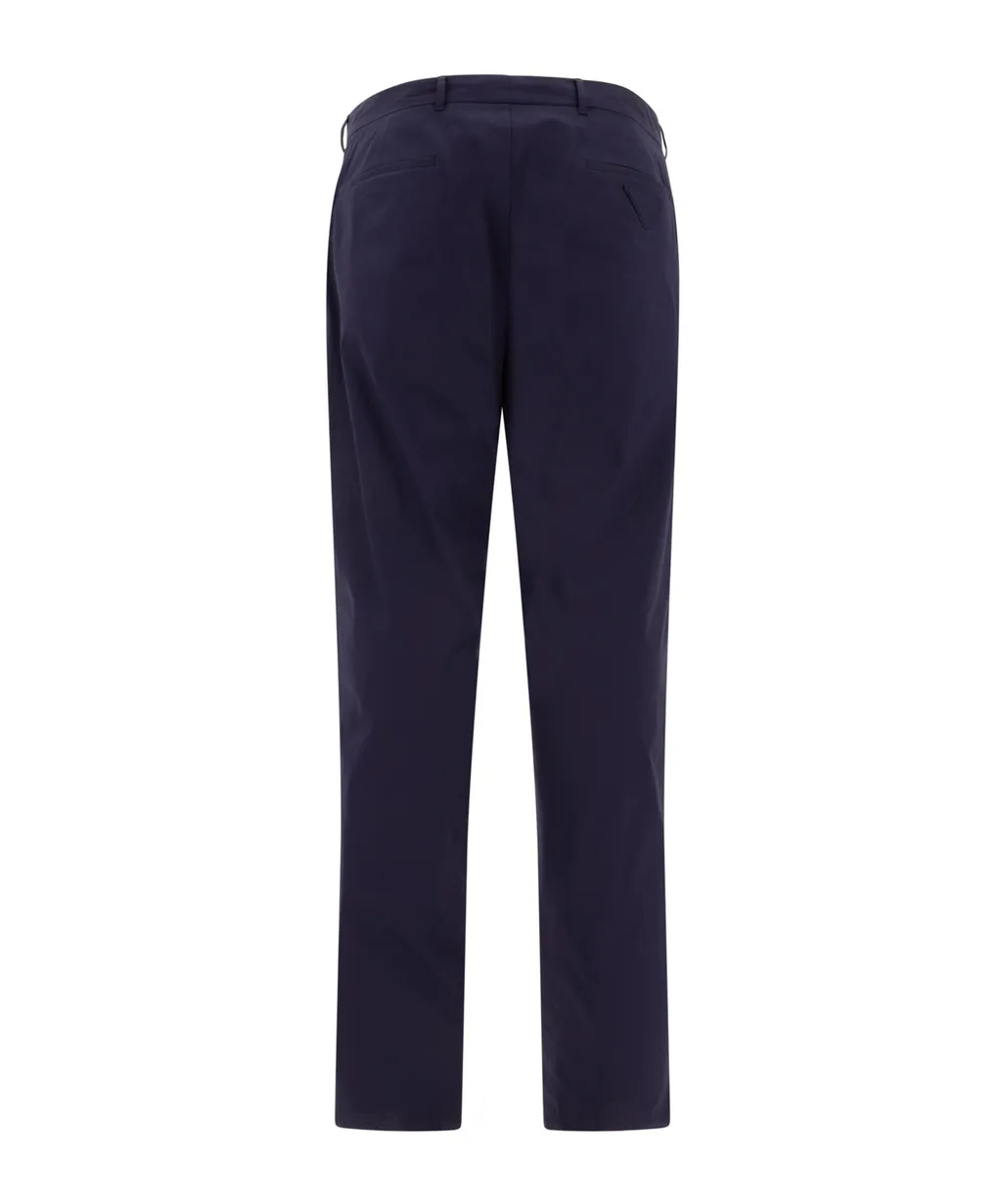 Logo Patch Straight-Leg Trousers