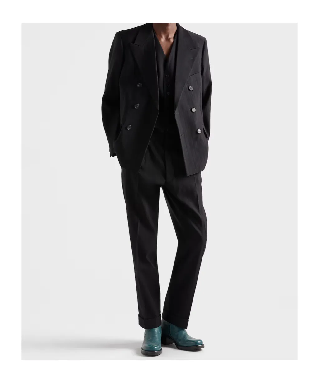Pinstripe Pattern Trousers