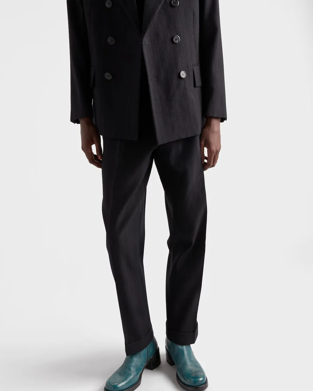 Pinstripe Pattern Trousers