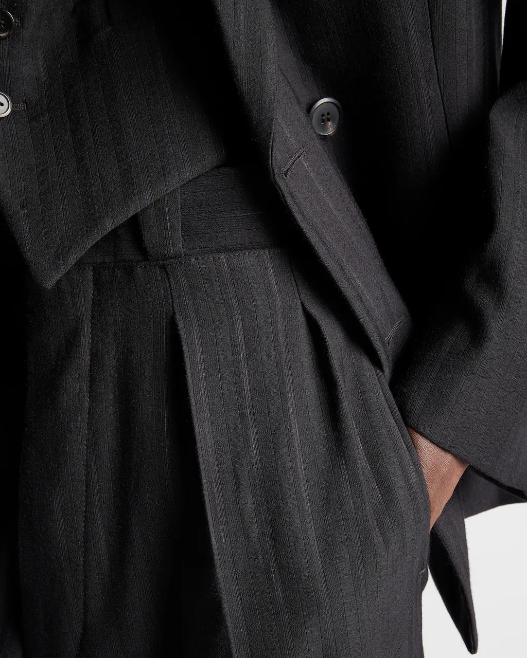Pinstripe Pattern Trousers