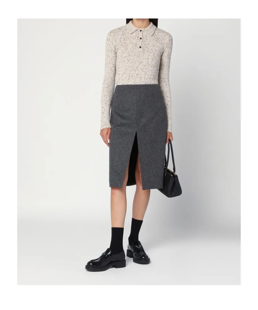 Long-Sleeved Polo Jumper