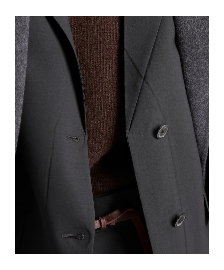 Single-Breasted Jacket In Superfine Wool