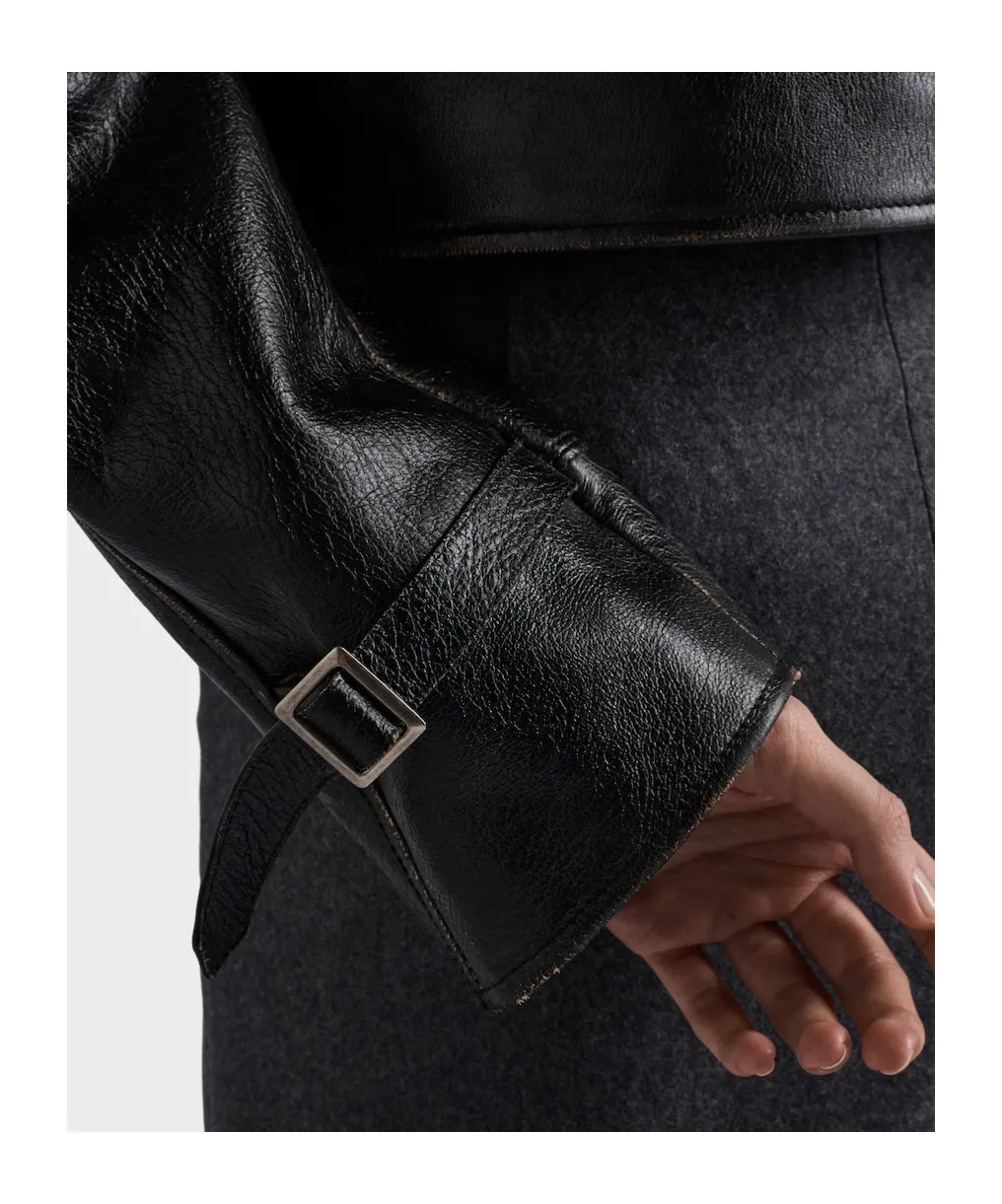 Leather And Shearling Jacket