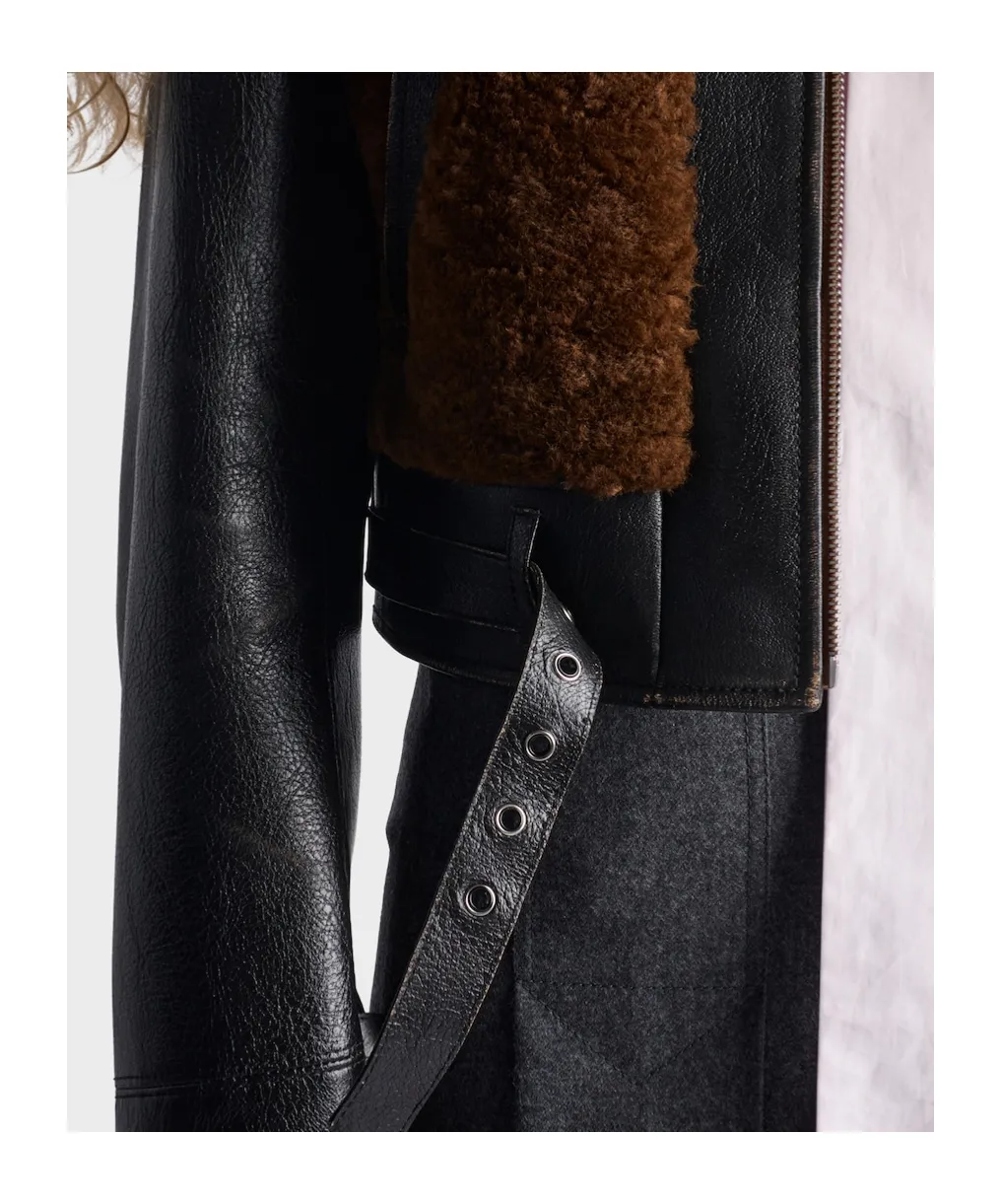 Leather And Shearling Jacket