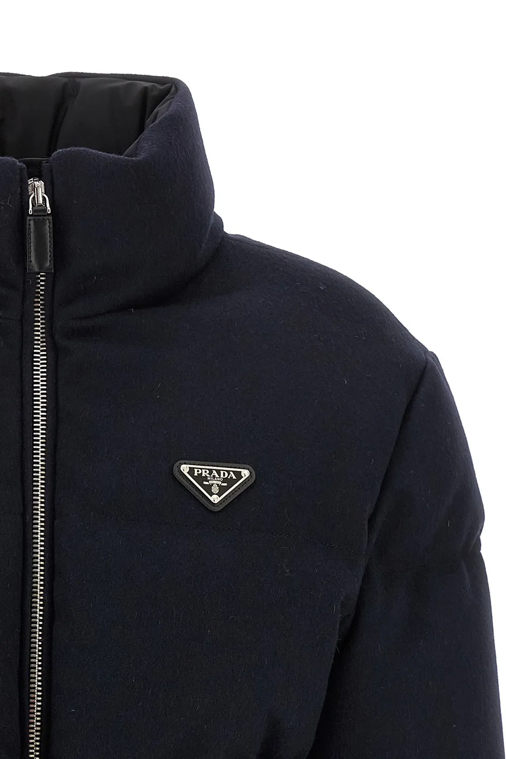 High-Neck Belted Jacket