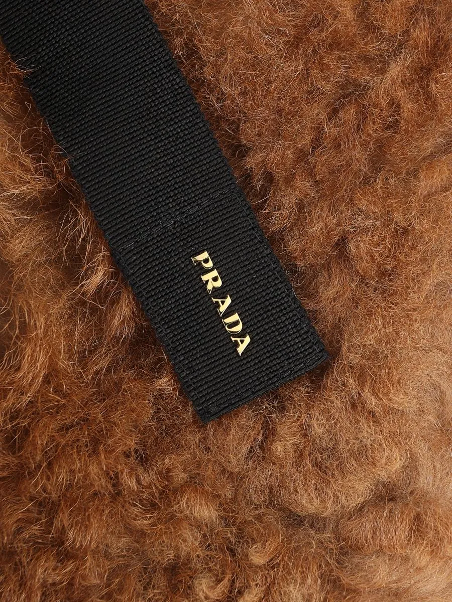 Shearling Bow Scarf