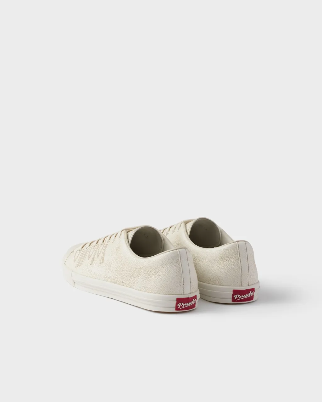 Aged-Effect Leather Sneakers