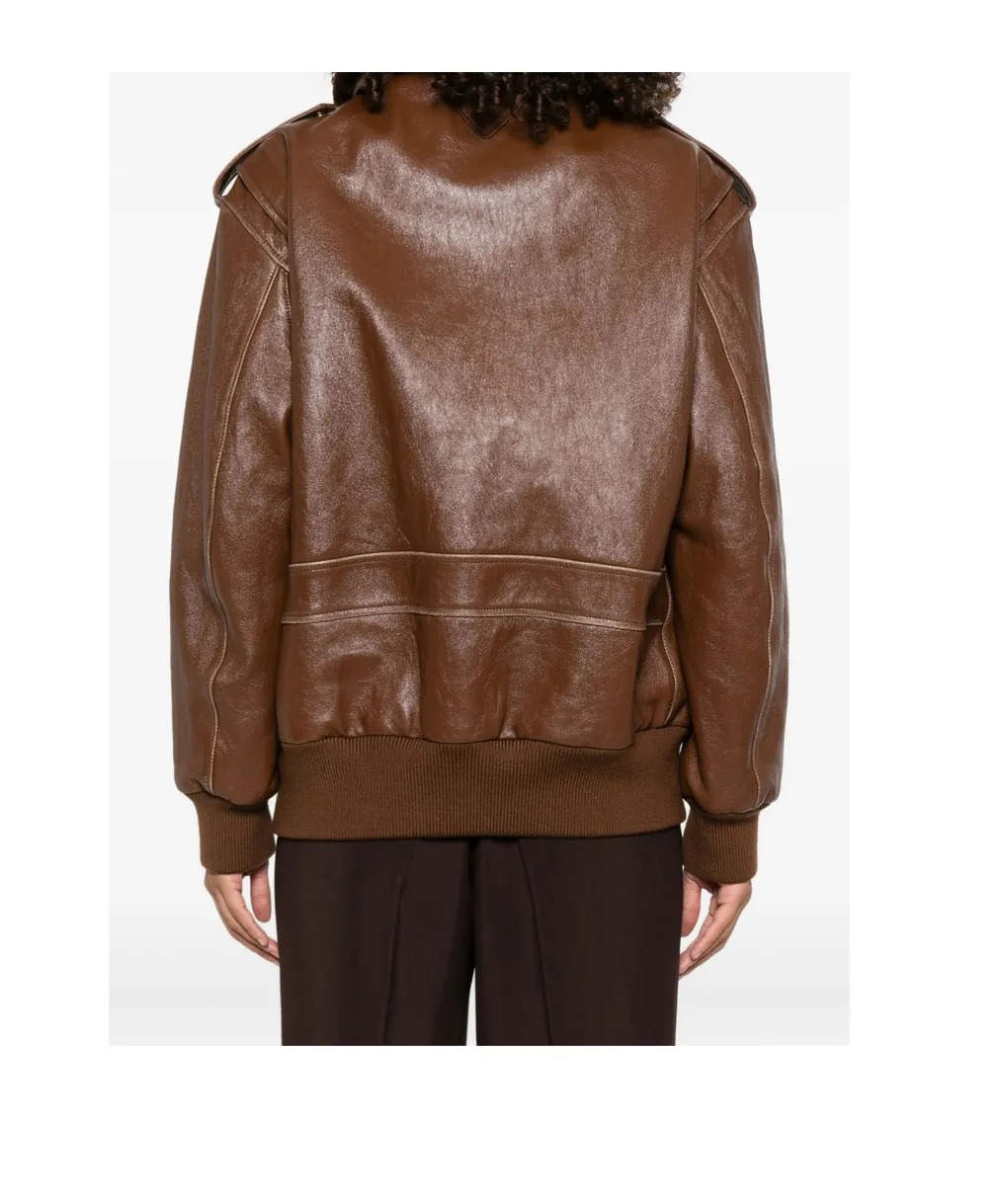 Nappa Leather Bomber Jacket
