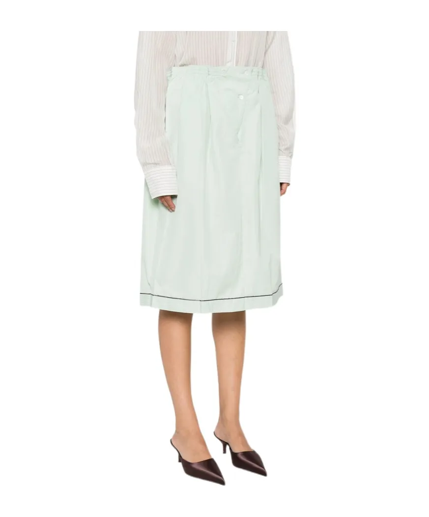 Cotton Midi Skirt