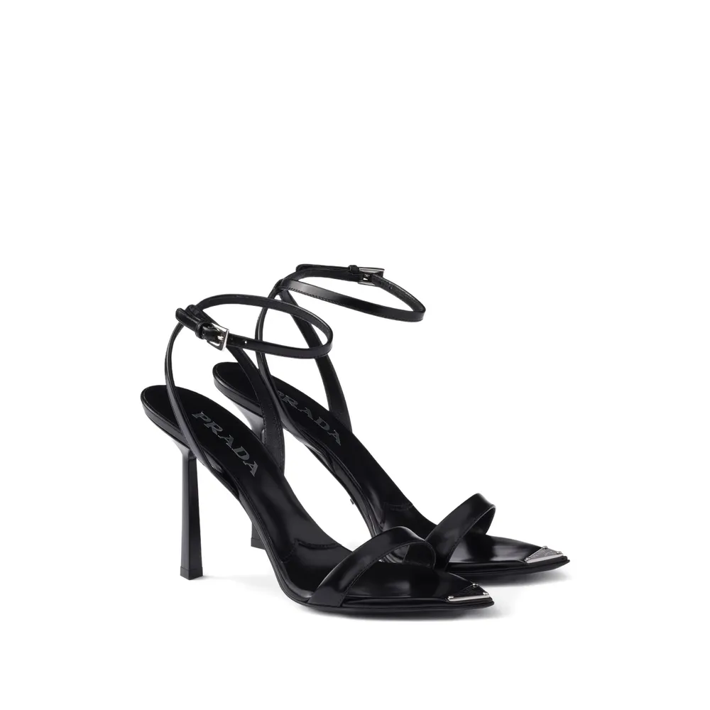Brushed Leather Sandals