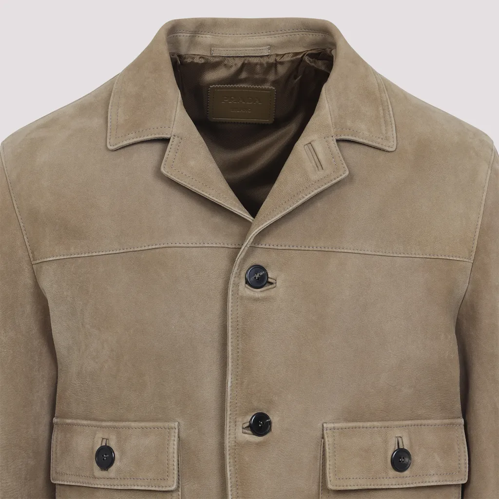 Suede Bomber Jacket