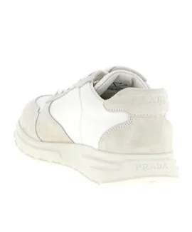 Triangle-Logo Lace-Up Sneakers