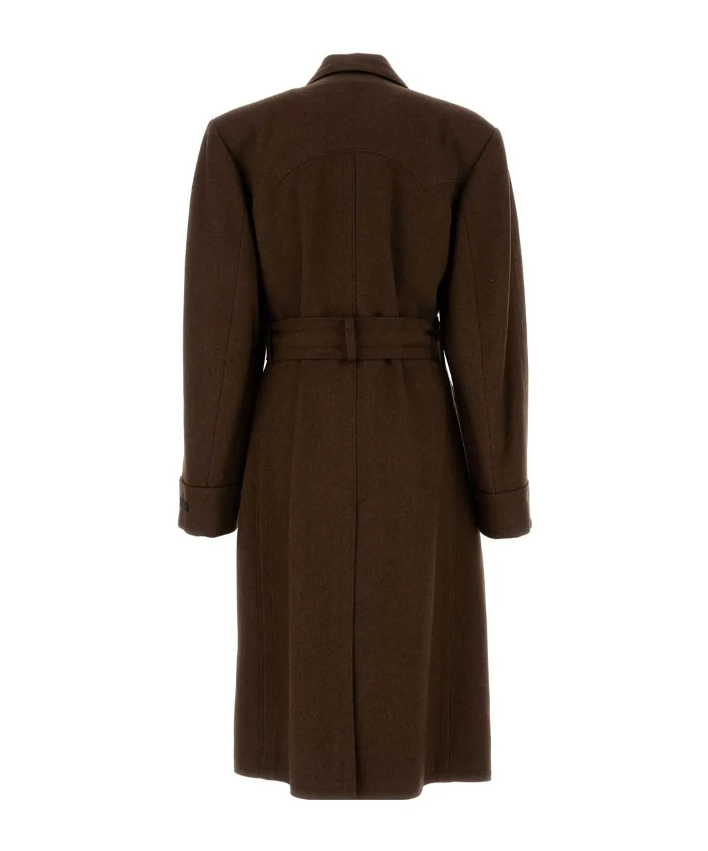 Double-Breasted Wool Coat