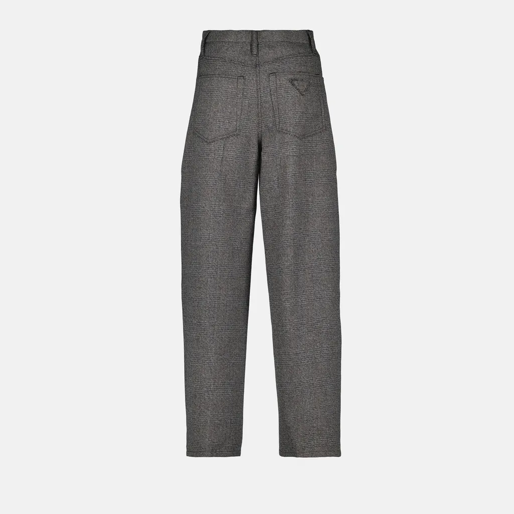 Prince Of Wales Check Mouliné Wool Pants
