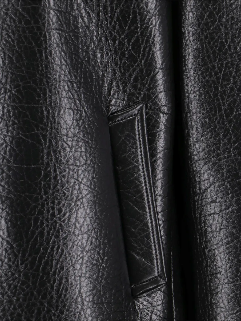 Long Sleeve Leather Jacket