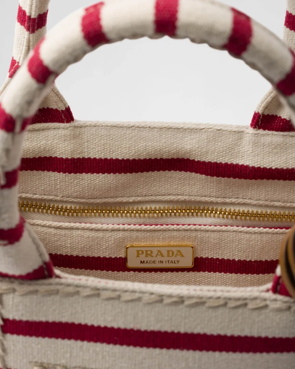 JardiniÈRe Mini Striped Cotton Canvas Bag