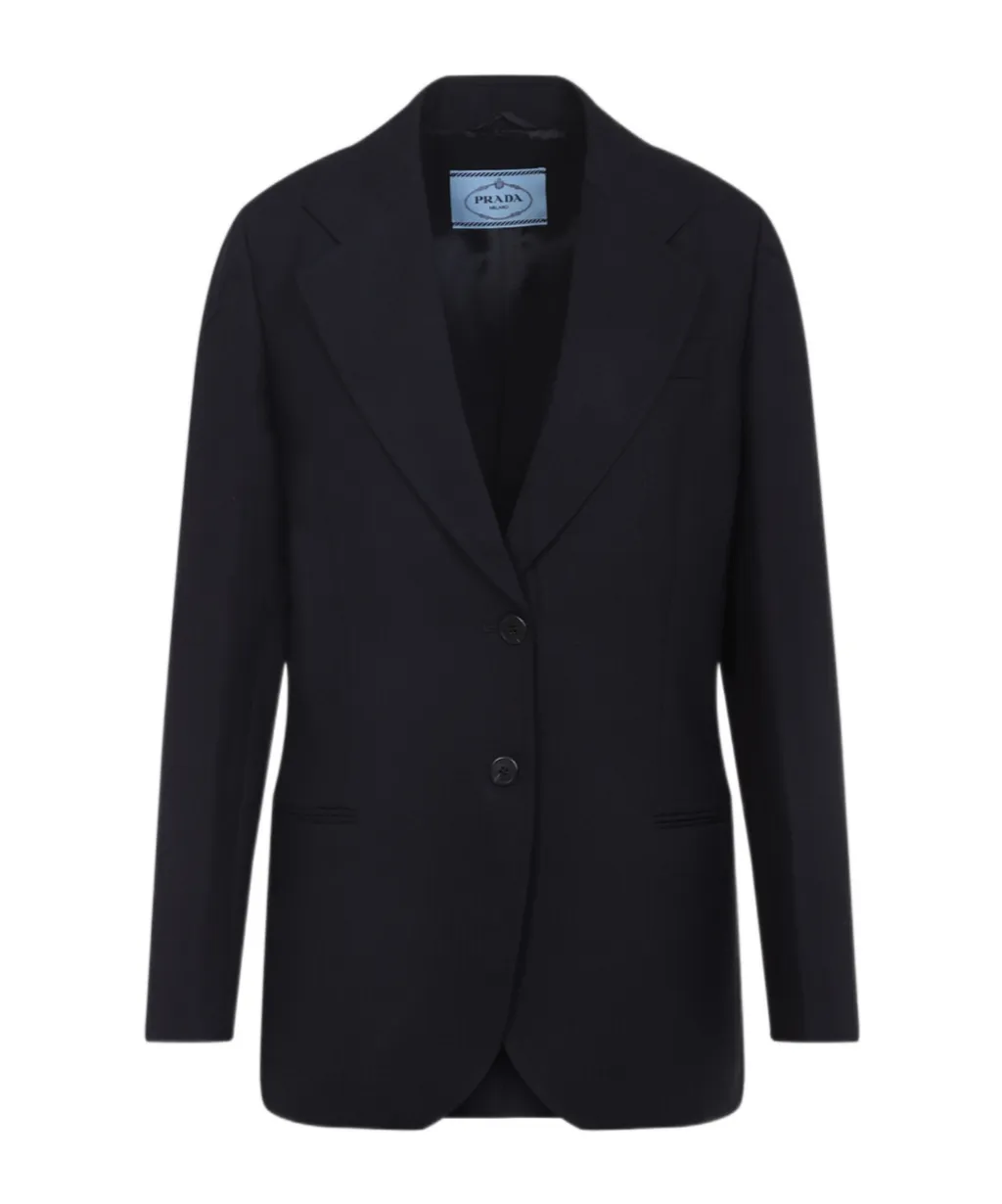 Single-Breasted Chevron Jacket