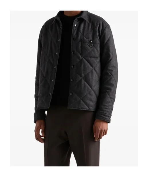 Padded Cashmere Shirt