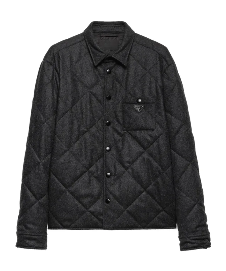 Padded Cashmere Shirt