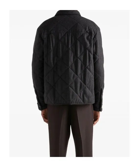 Padded Cashmere Shirt