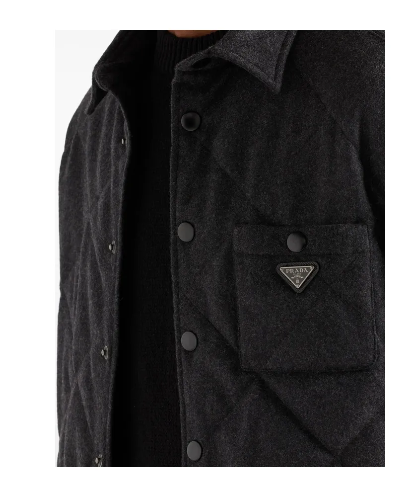 Padded Cashmere Shirt