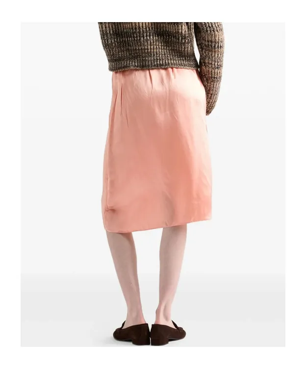 Washed Satin Skirt