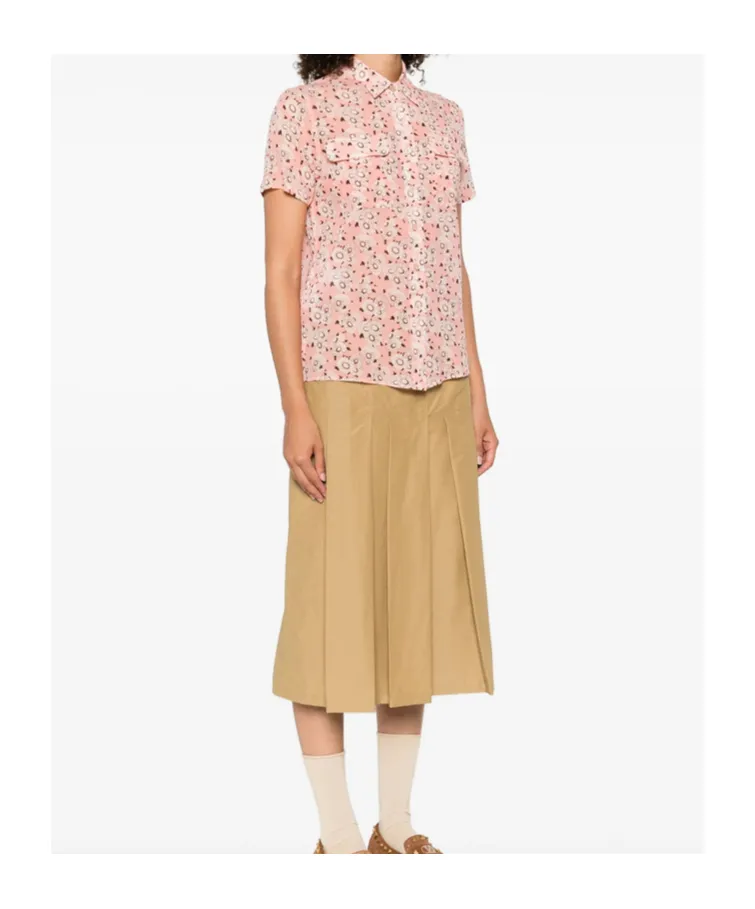 Floral Print Georgette Shirt
