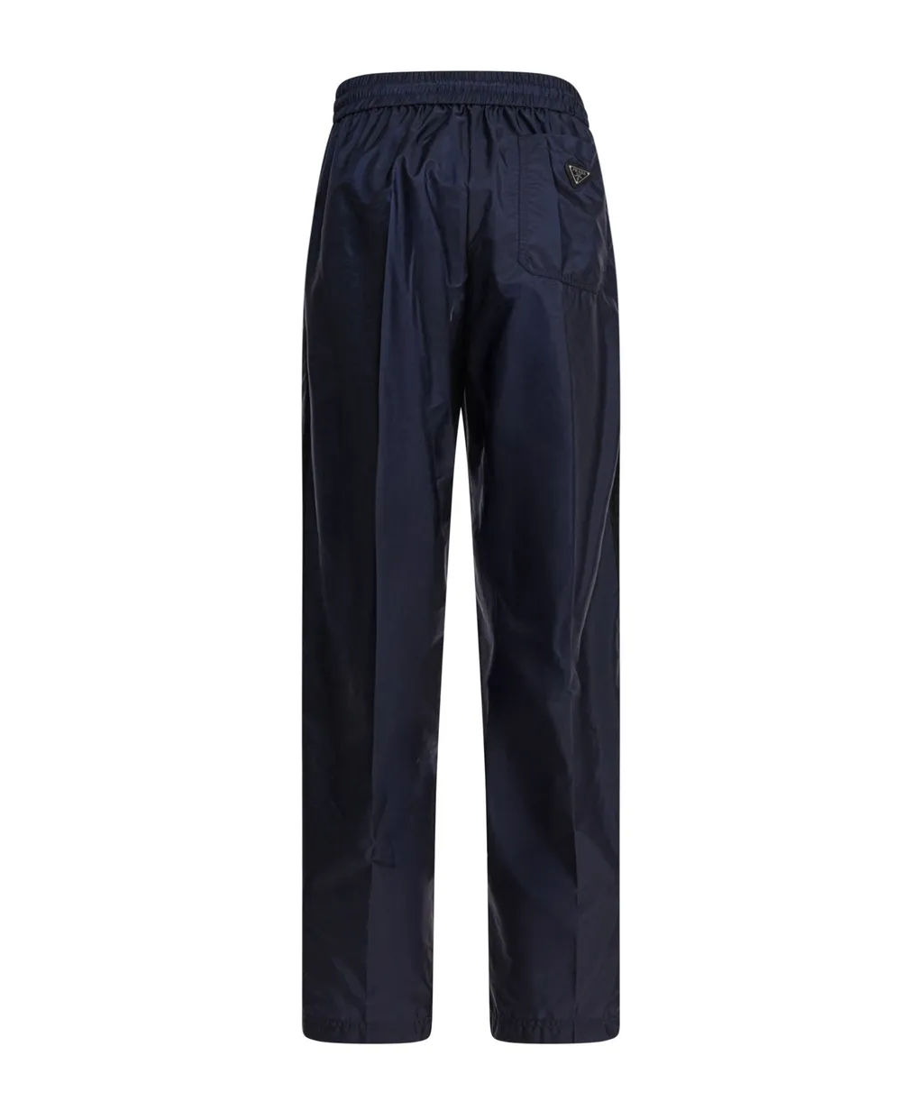 Re-Nylon Drawstring Wide Leg Trousers