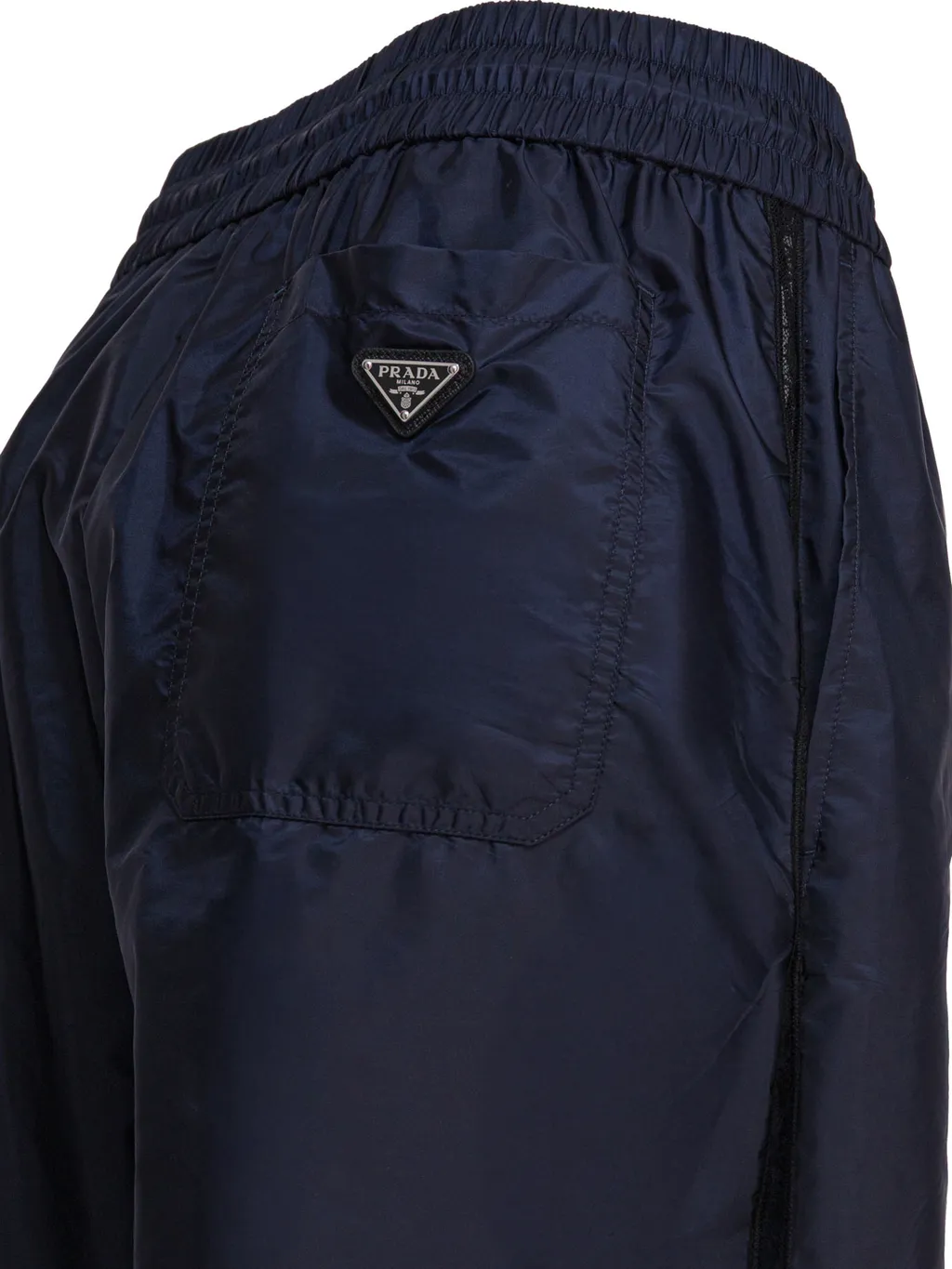 Re-Nylon Drawstring Wide Leg Trousers