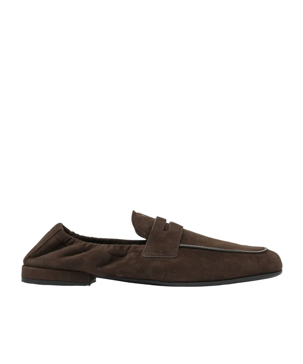 Shuffle Antiqued Suede Loafers