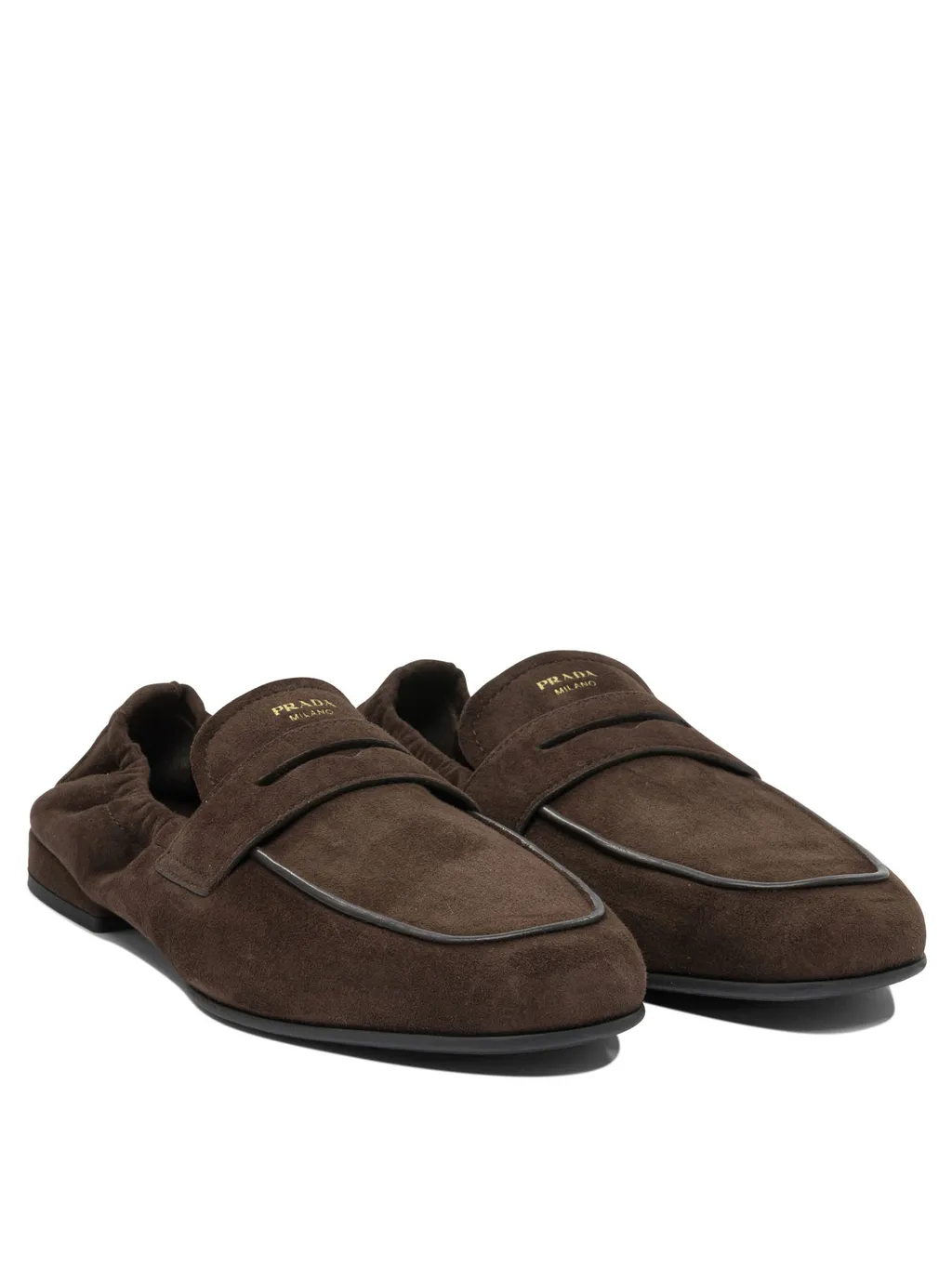 Shuffle Antiqued Suede Loafers