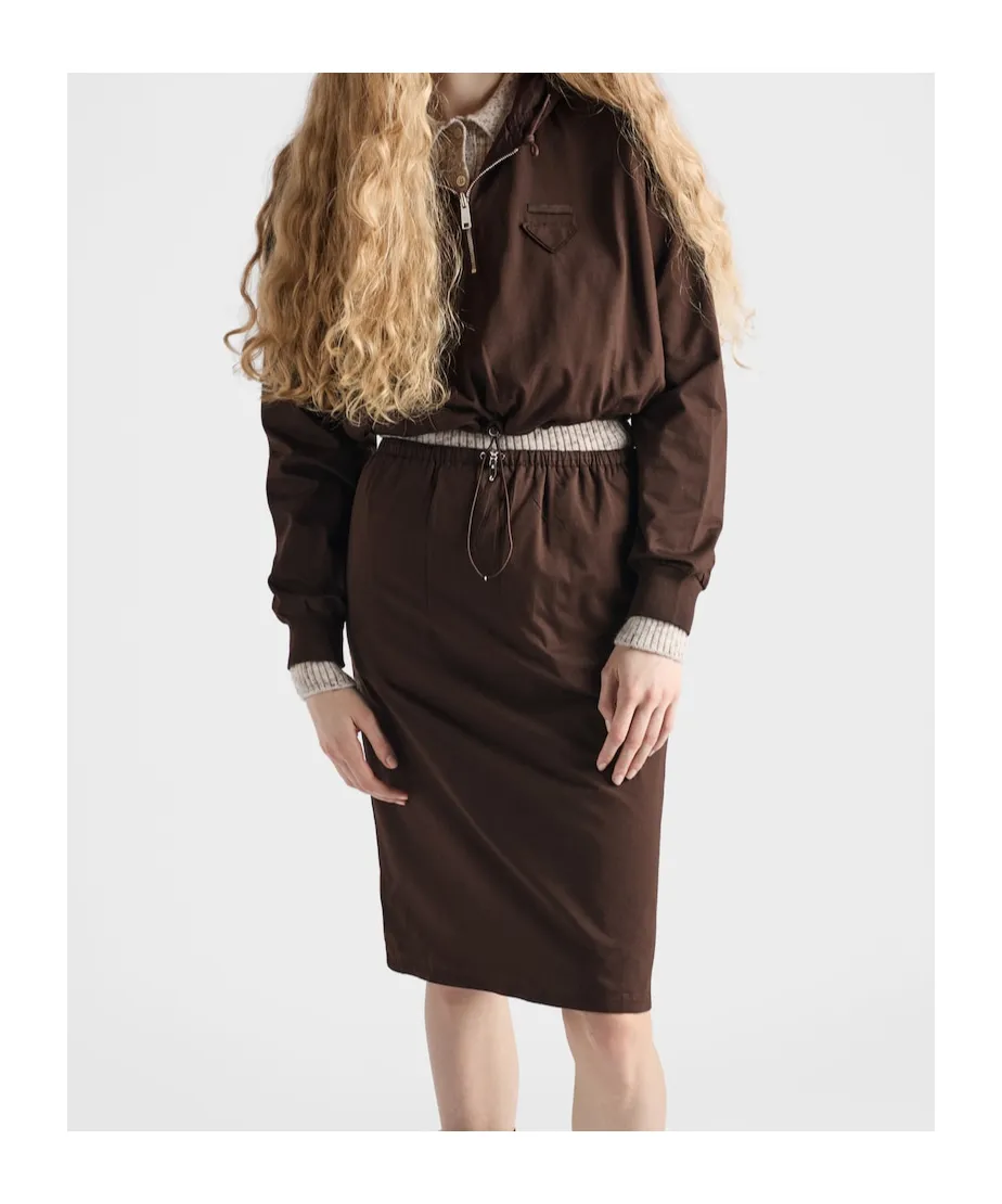 Elasticated Waistband Midi Skirt