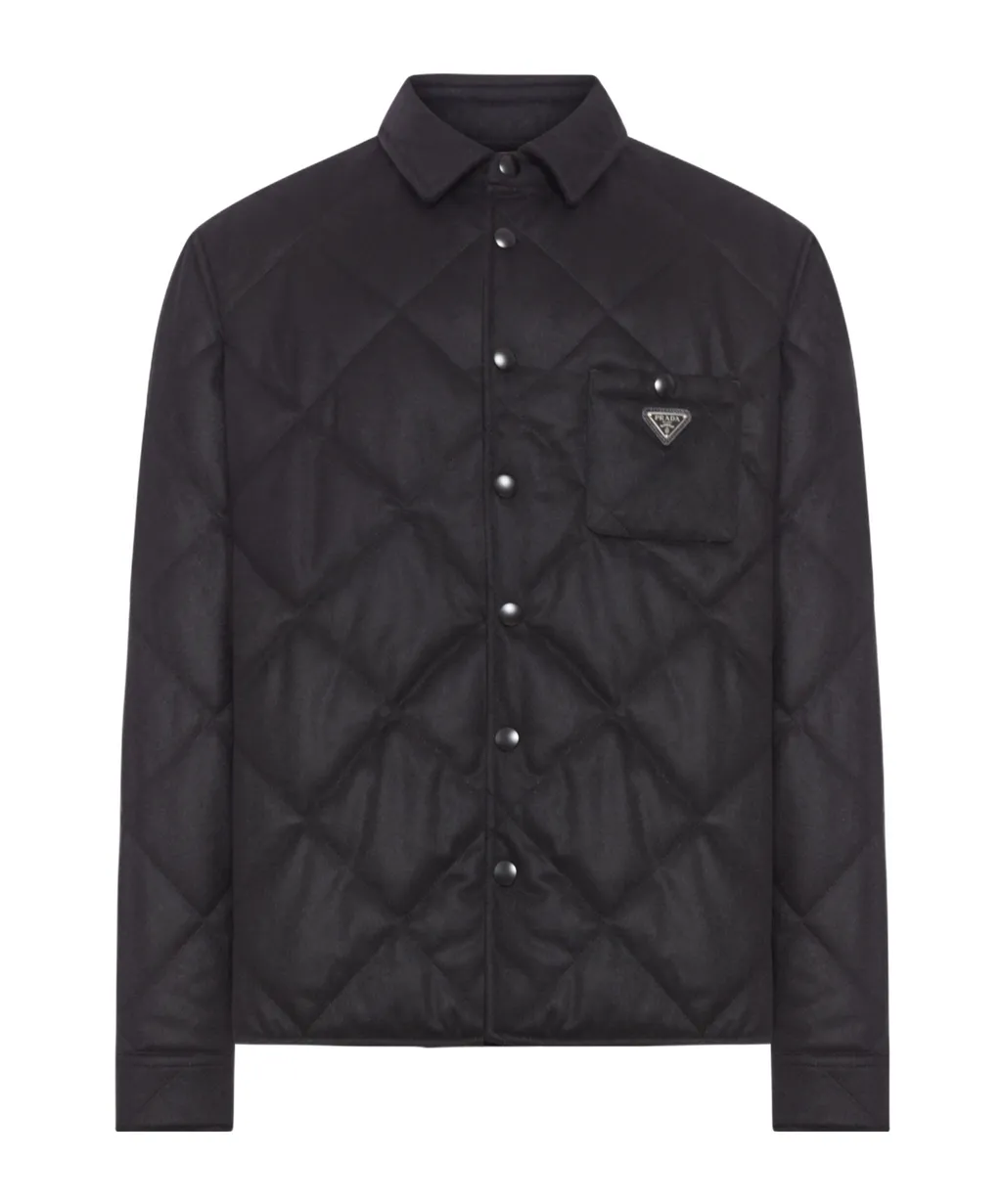 Padded Cashmere Shirt