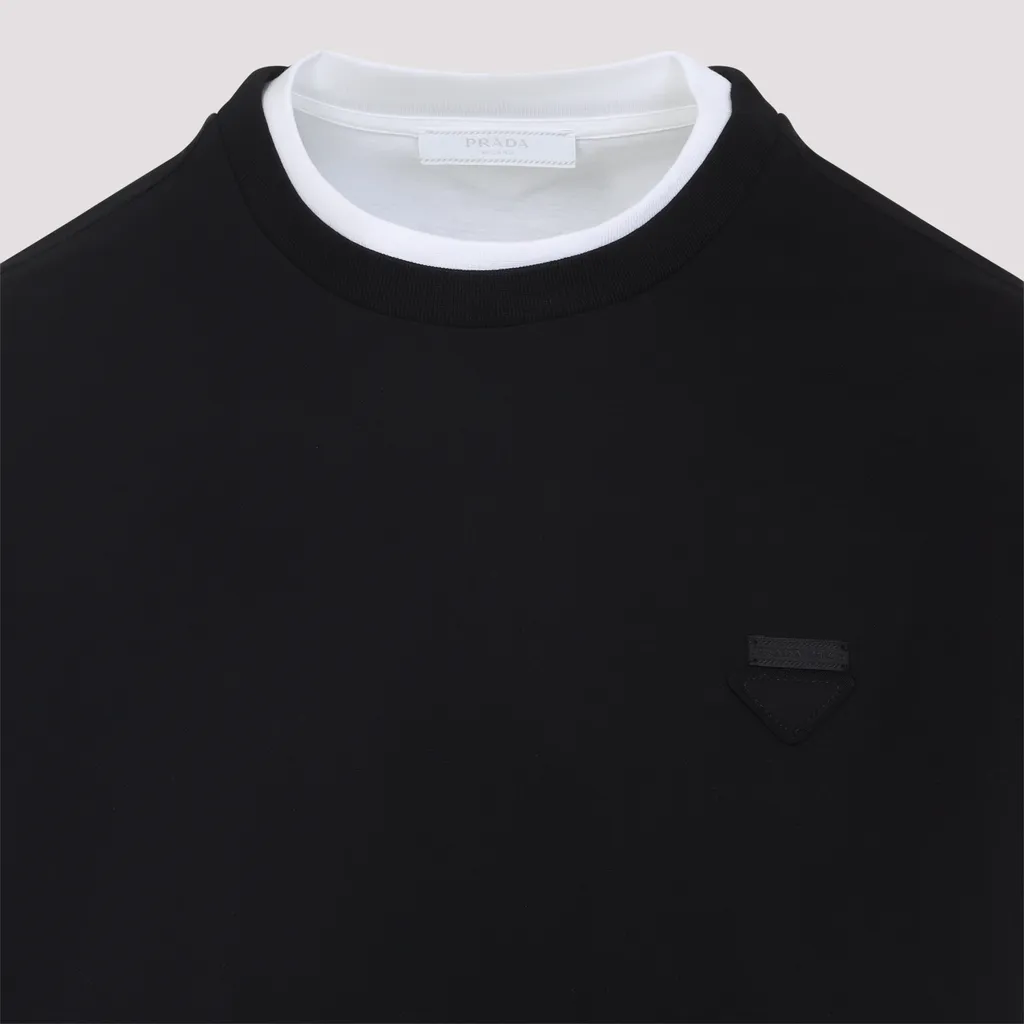 Double-Layered Long-Sleeved T-Shirt