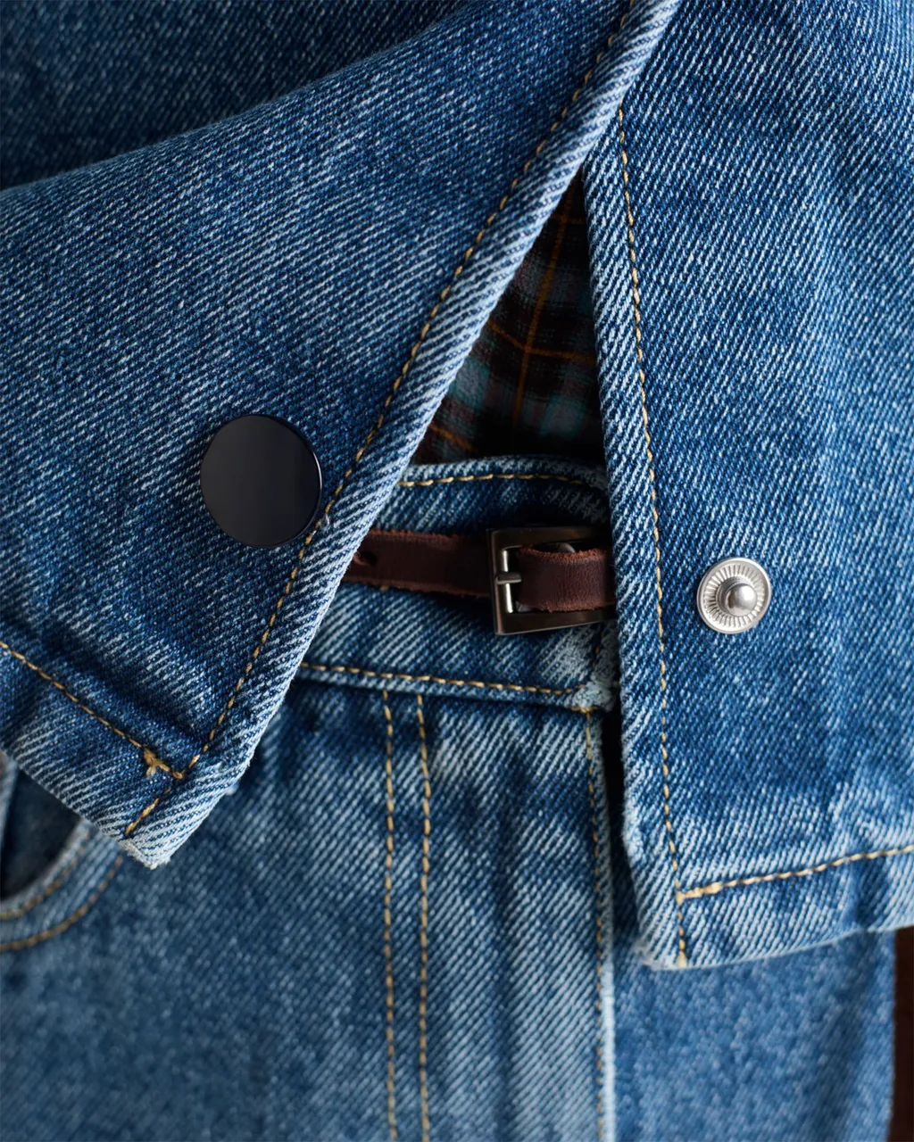 Cropped Denim Shirt